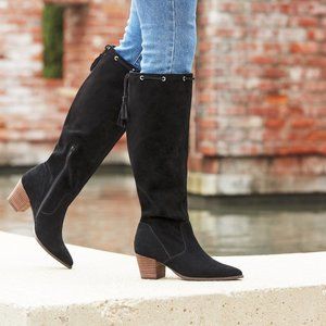 juno faux shearling trim boot